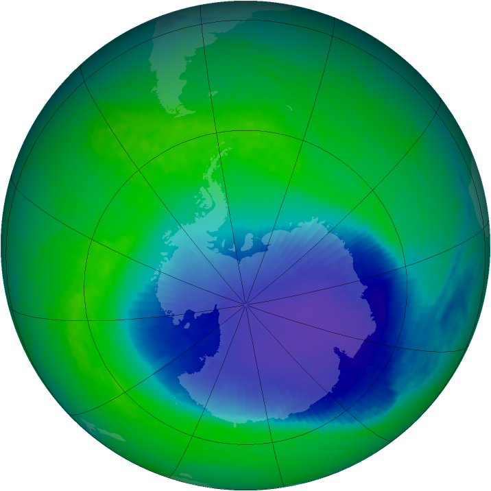 Ozone Map 2001-11-21